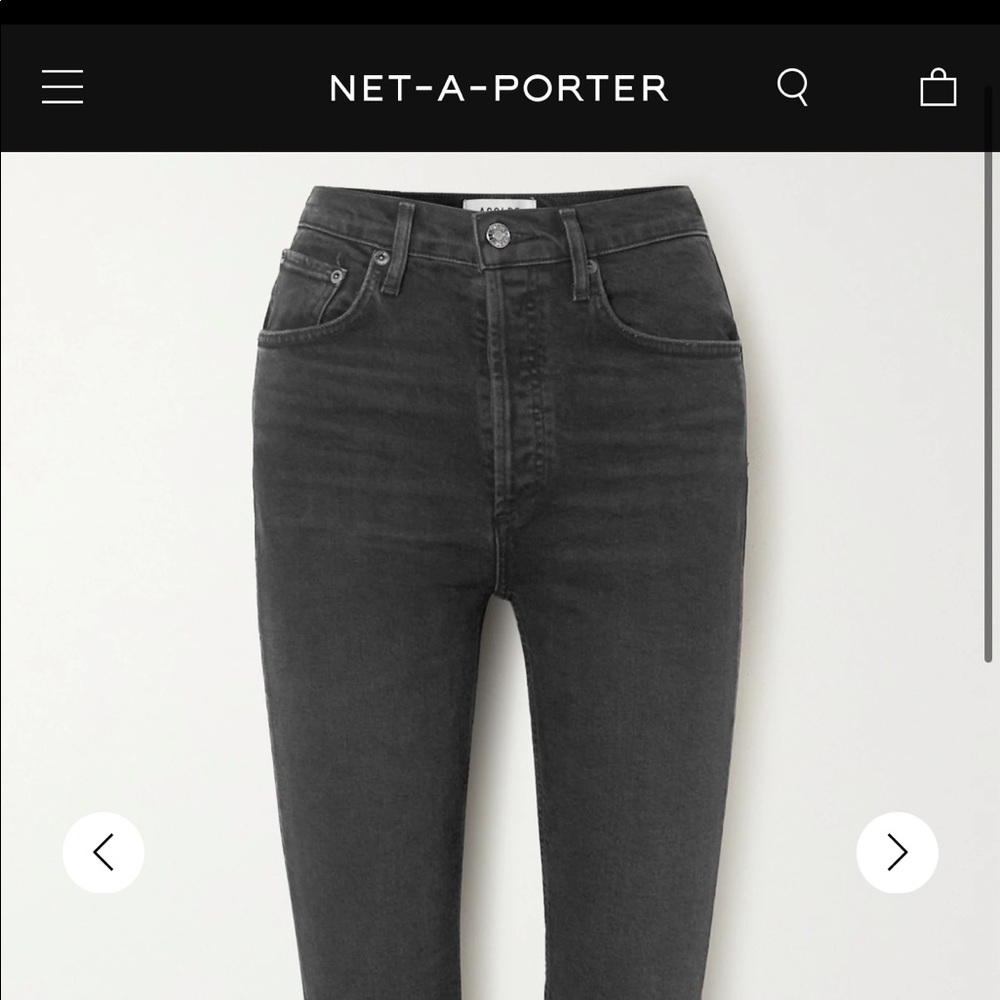 Agolde Riley high rise crop size 29 but not a ton of stretch